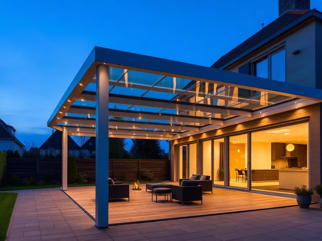 Terra CUBE MAX imposante constructie in avondsfeer